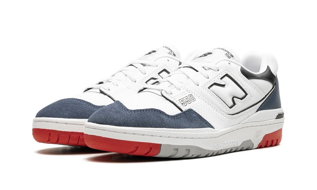 New Balance 550 Blanco Azul Marino Rojo