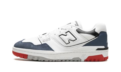 New Balance 550 Blanco Azul Marino Rojo