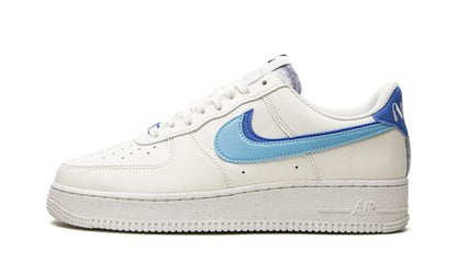 Nike Air Force 1 Double Swoosh Blanco Azul Medio