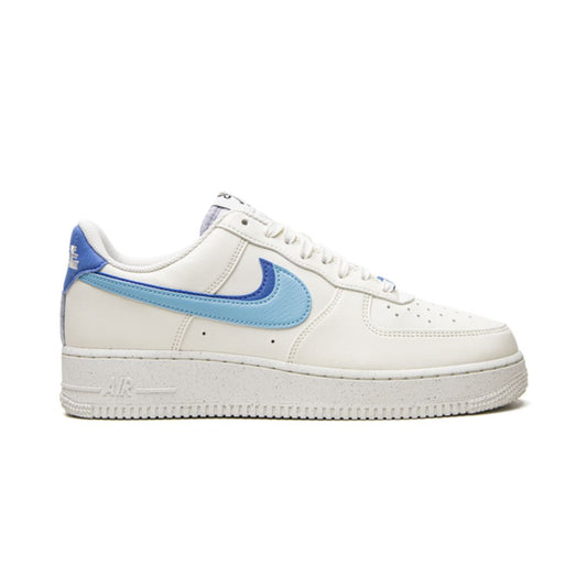 Nike Air Force 1 Double Swoosh Blanco Azul Medio