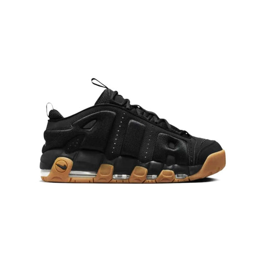 Nike Air More Uptempo Low Schwarz Gummi