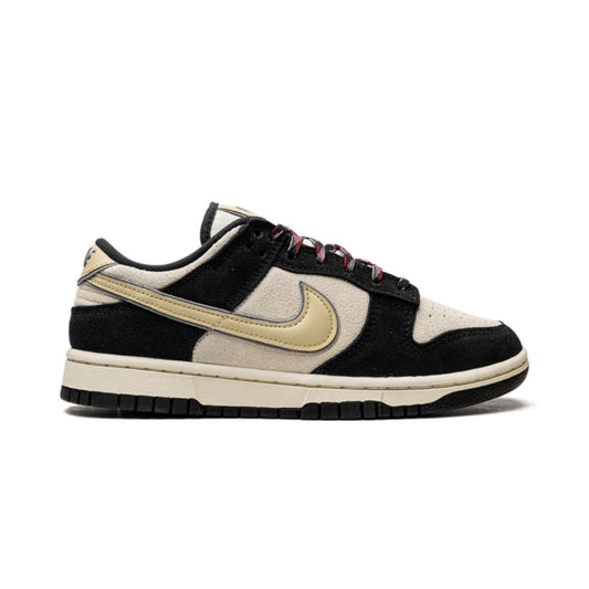 Nike Dunk Low LX Negro Gamuza Oro del Equipo