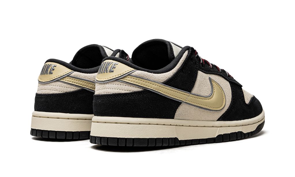 Nike Dunk Low LX Negro Gamuza Oro del Equipo