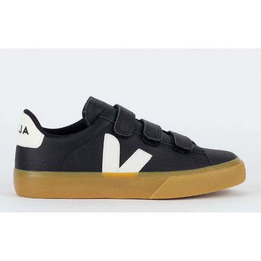 Veja Schuhe Logo Chromfreies Leder Schwarz Weiß 
