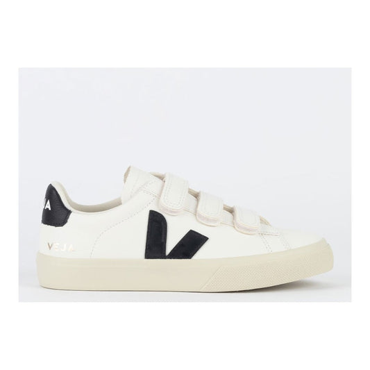 Veja Schuhe Logo Chromfreies Leder Extra Weiß Schwarz