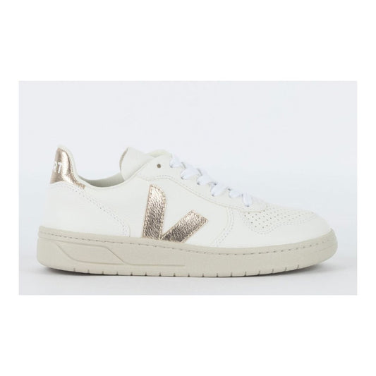 Veja Schuhe V-10 Chromefree Extra White Platine