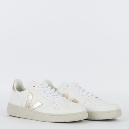 Veja Schuhe V-10 Chromefree Extra White Platine